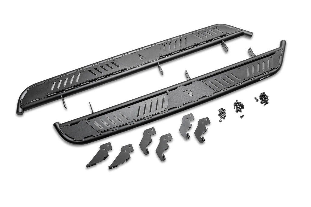 Roan Running Boards Full Length (1 Step per Side) 2019-2025 Jeep Gladiator JT Textured Black NFab