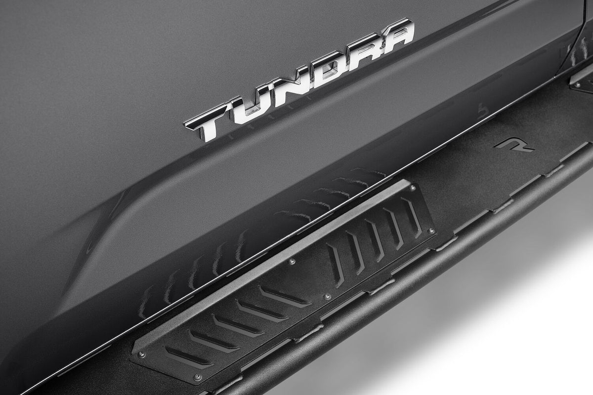 Roan Running Boards Cab Length (2 Steps per Side) 2022-2025 Toyota Tundra CrewMax Textured Black NFab