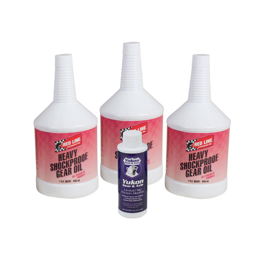 3 Qt. Redline Synthetic Shock Proof Oil W/ Posi Additive Gl-5 Yukon Gear