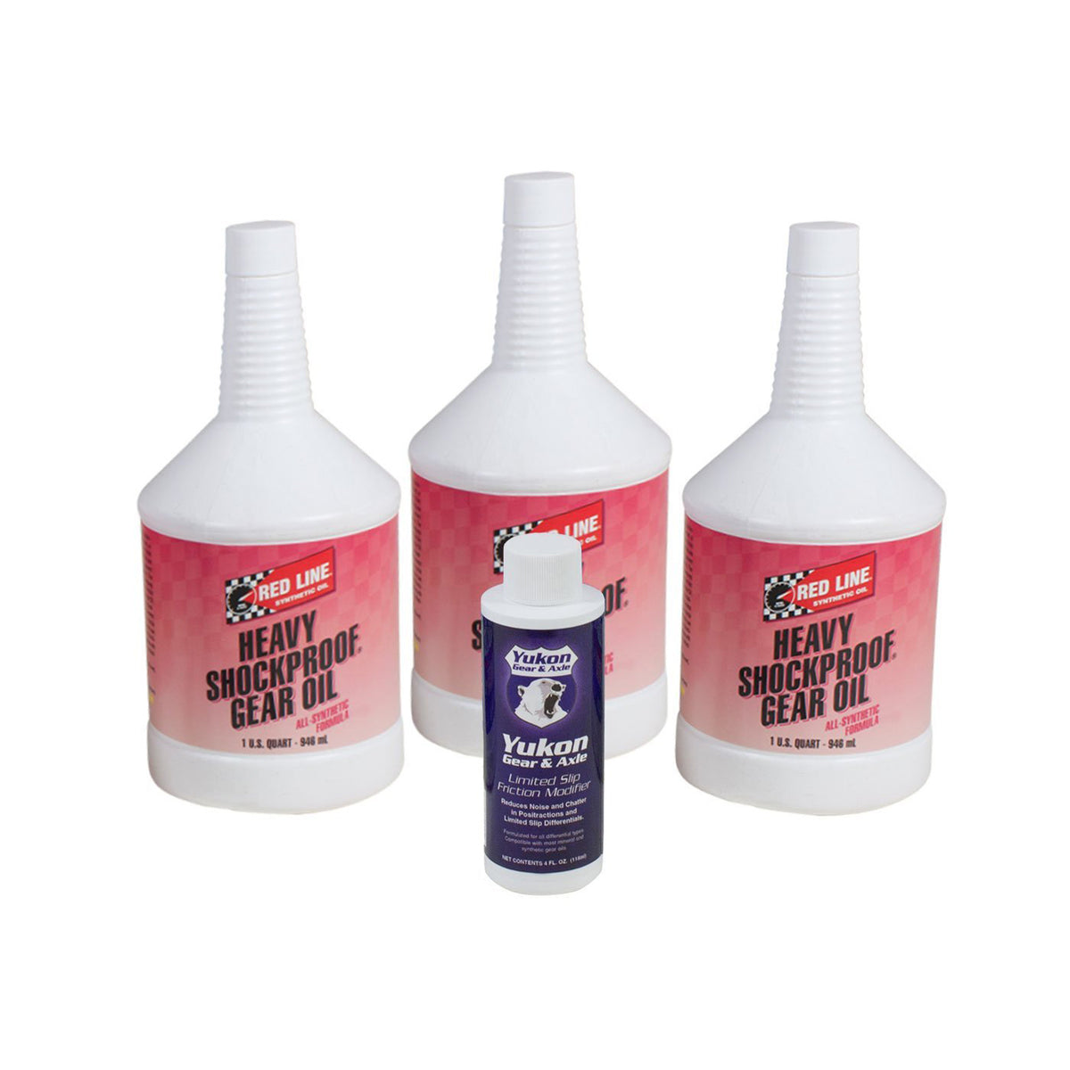3 Qt. Redline Synthetic Shock Proof Oil W/ Posi Additive Gl-5 Yukon Gear