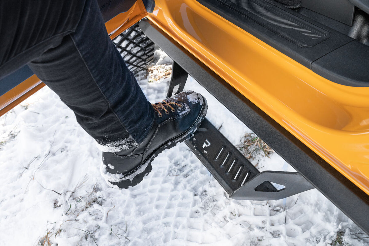 Predator Pro Full Length (2 Steps per Side) 2021-2025 Ford Bronco 4-Dr Textured Black NFab