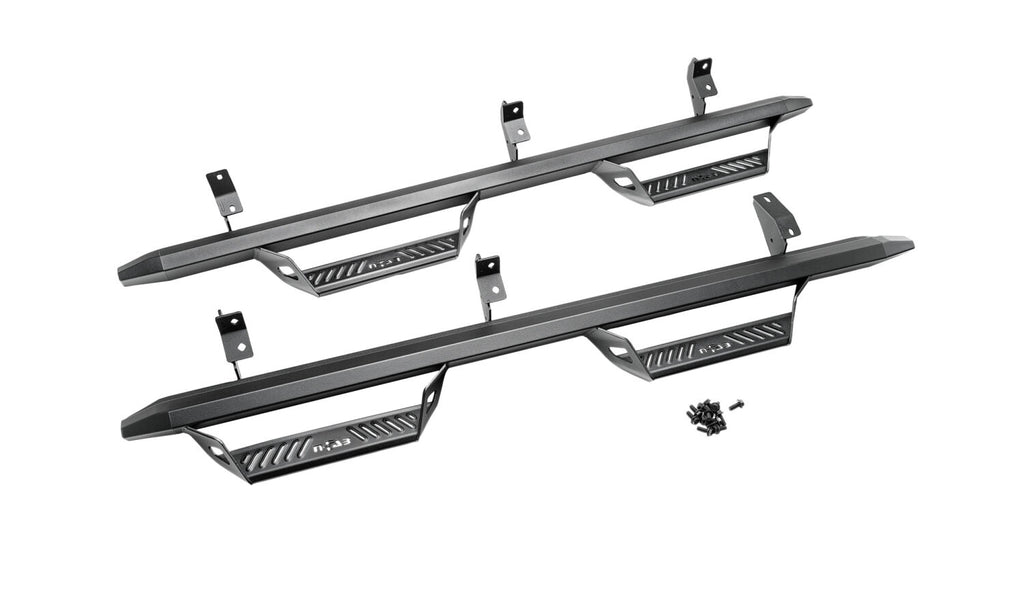 Predator Pro Full Length (2 Steps per Side) 2021-2025 Ford Bronco 4-Dr Textured Black NFab