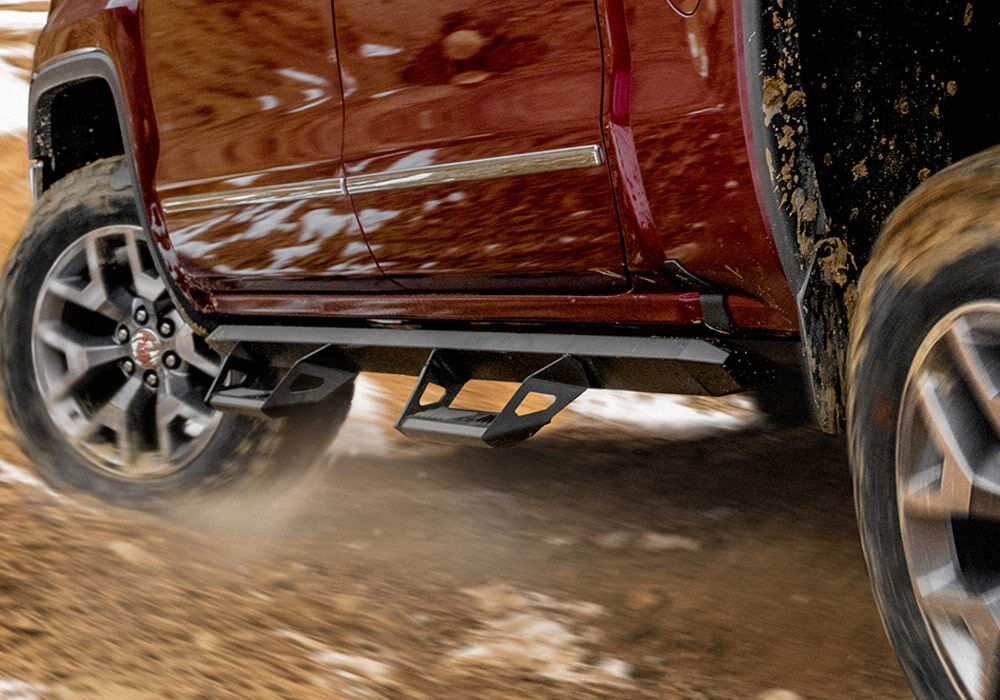 Predator Pro Cab Length (2 Steps per Side) 2005-2023 Toyota Tacoma Double Cab Textured Black NFab