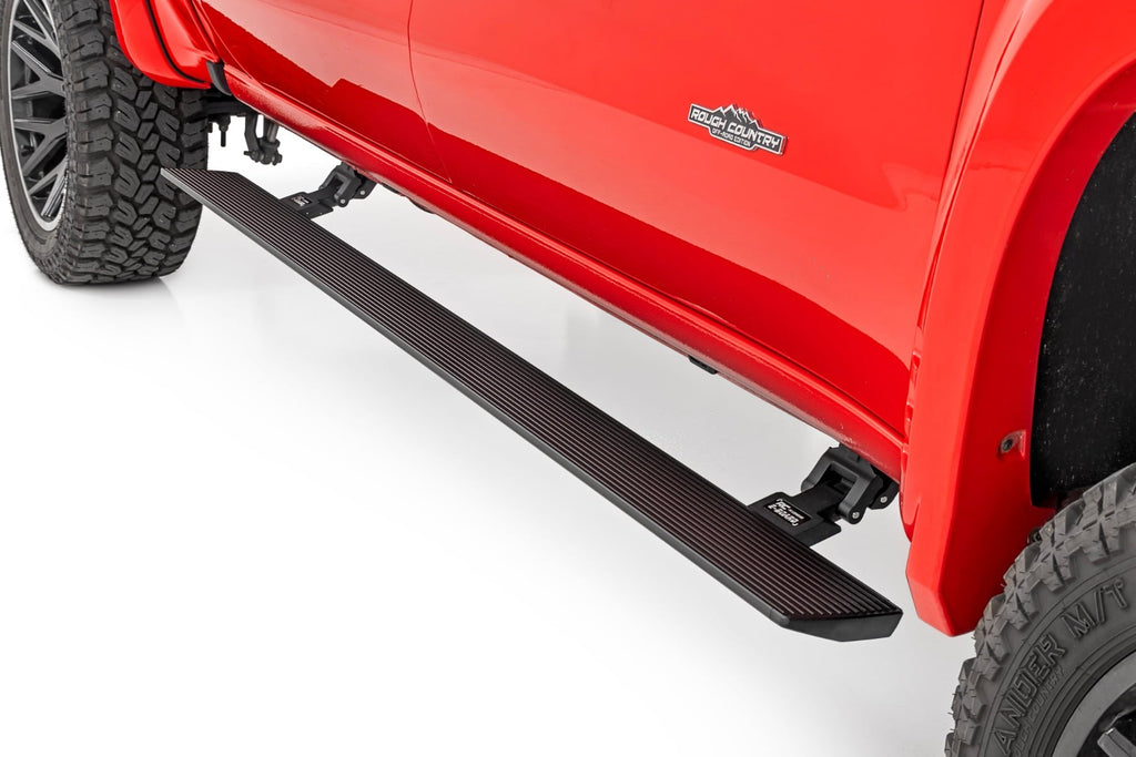 Power Running Boards Dual Electric Motor Crew Cab Silverado/Sierra 1500/2500HD/3500HD (07-14) Rough Country