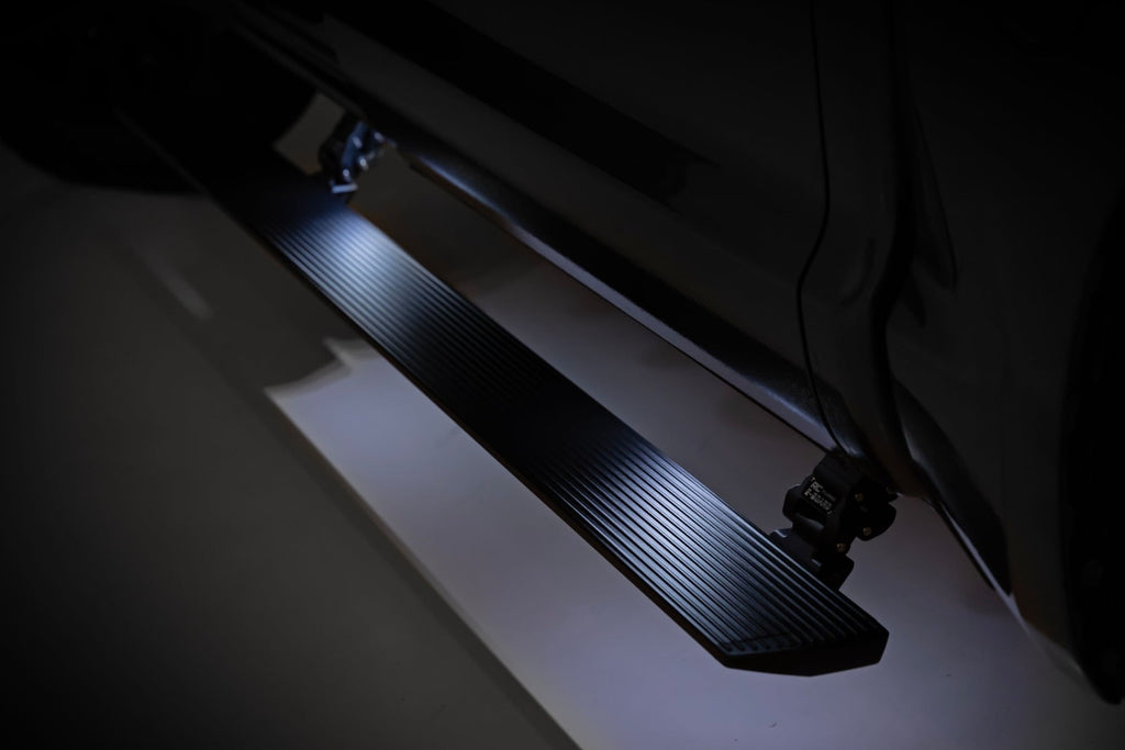 Power Running Boards Dual Electric Motor Crew Cab Ford F-150/Lightning/F-250/F-350/Raptor (15-26) Rough Country