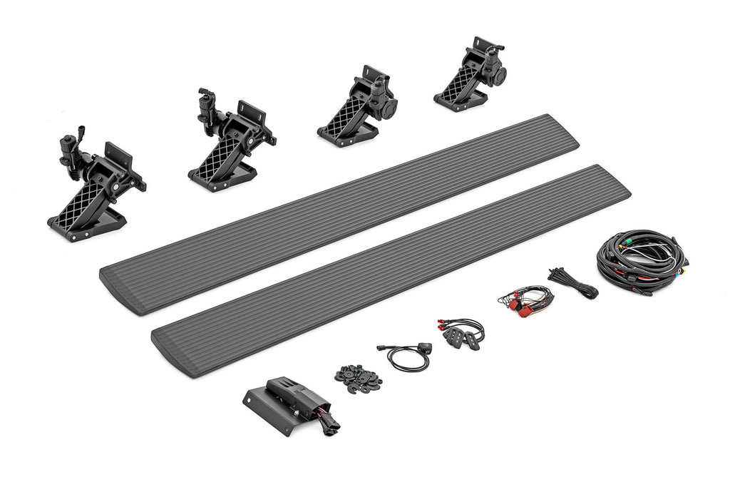 Power Running Boards Dual Electric Motor Crew Cab Ford F-150/Lightning/F-250/F-350/Raptor (15-26) Rough Country