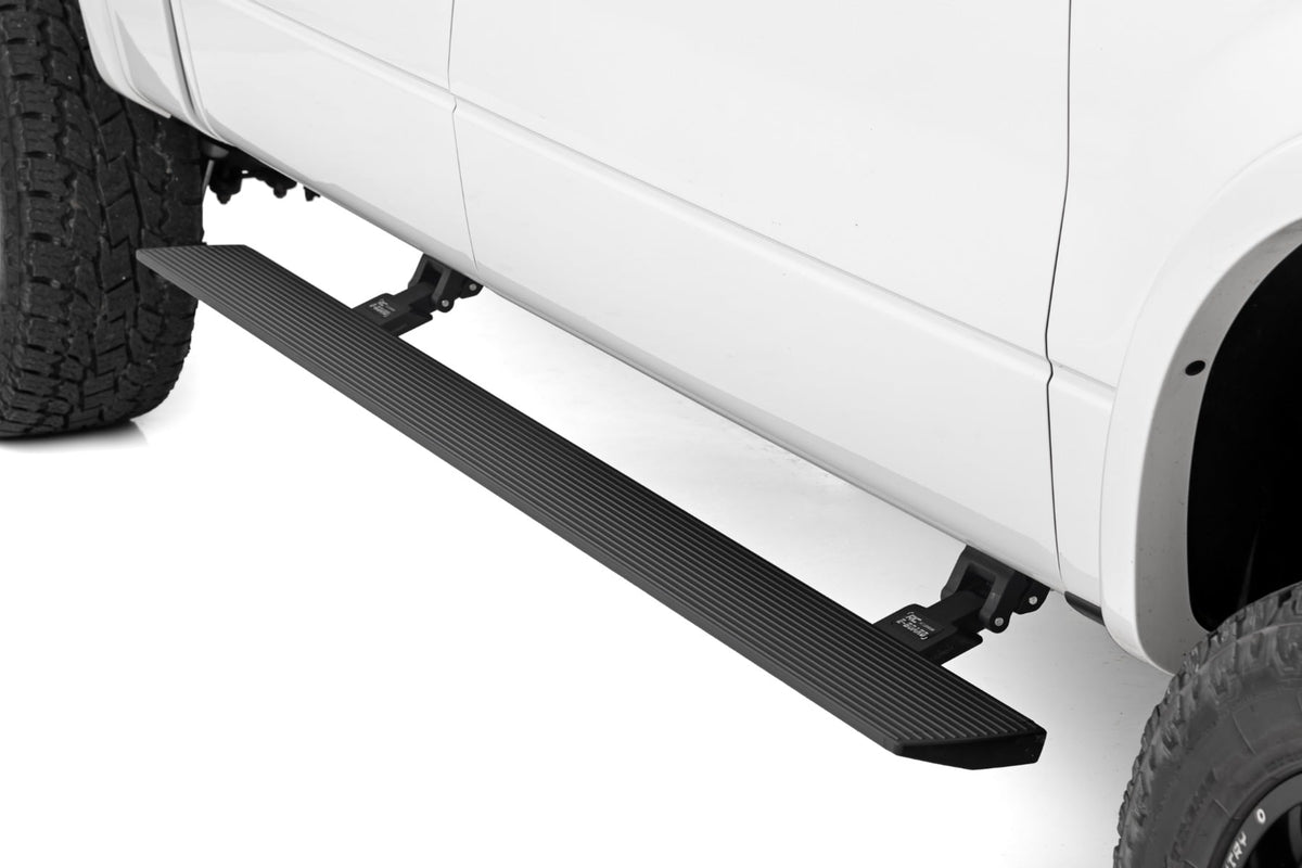 Power Running Boards Dual Electric Motor Crew Cab Ford F-150 (09-14) Rough Country
