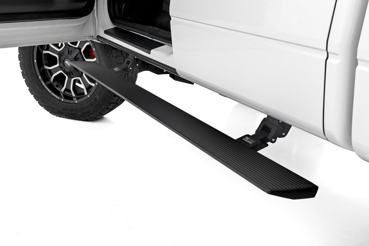 Power Running Boards Dual Electric Motor Crew Cab Ford F-150 (09-14) Rough Country