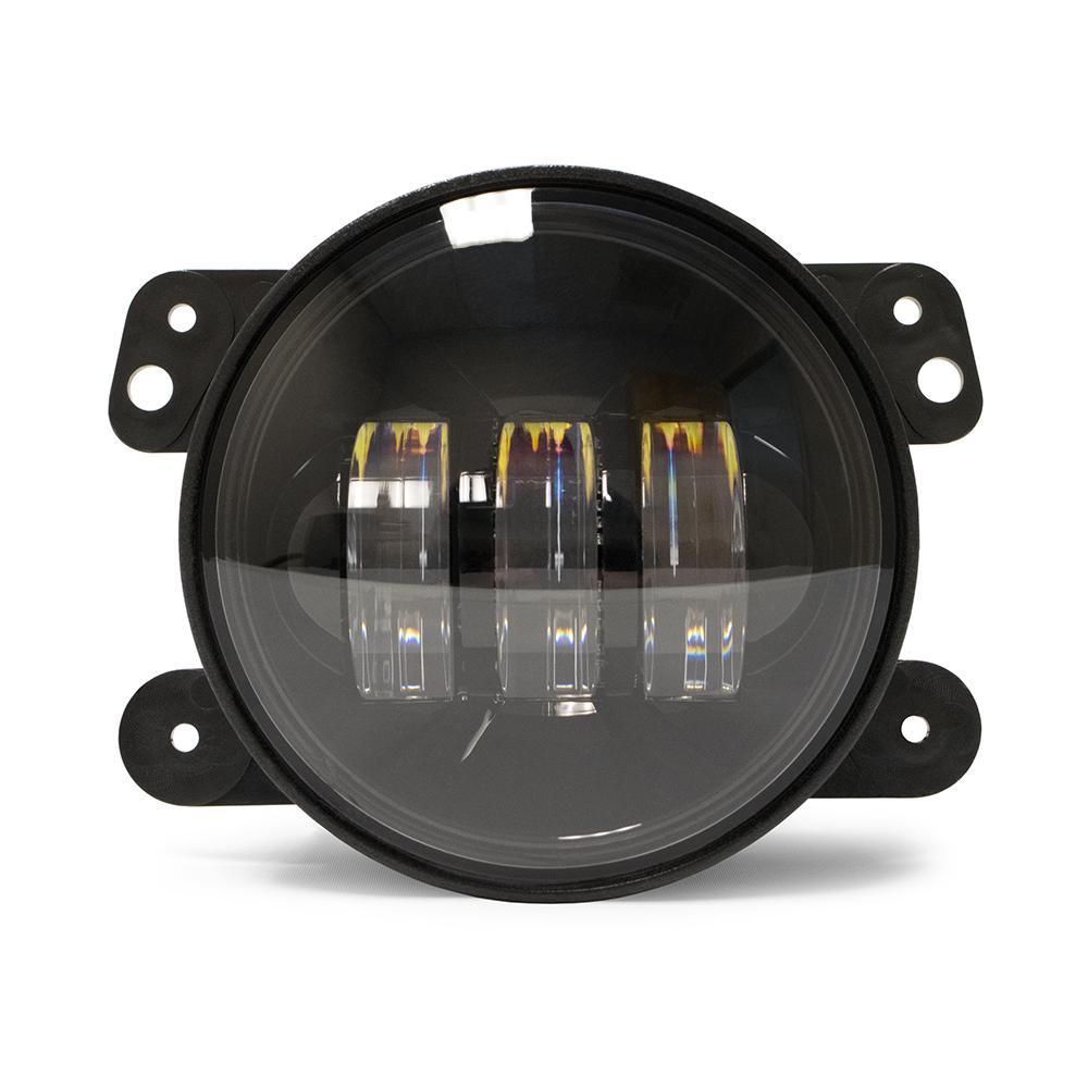 2007 2018 Jeep Wrangler JK JKU 4 inch Round Fog Lights DV8 Offroad
