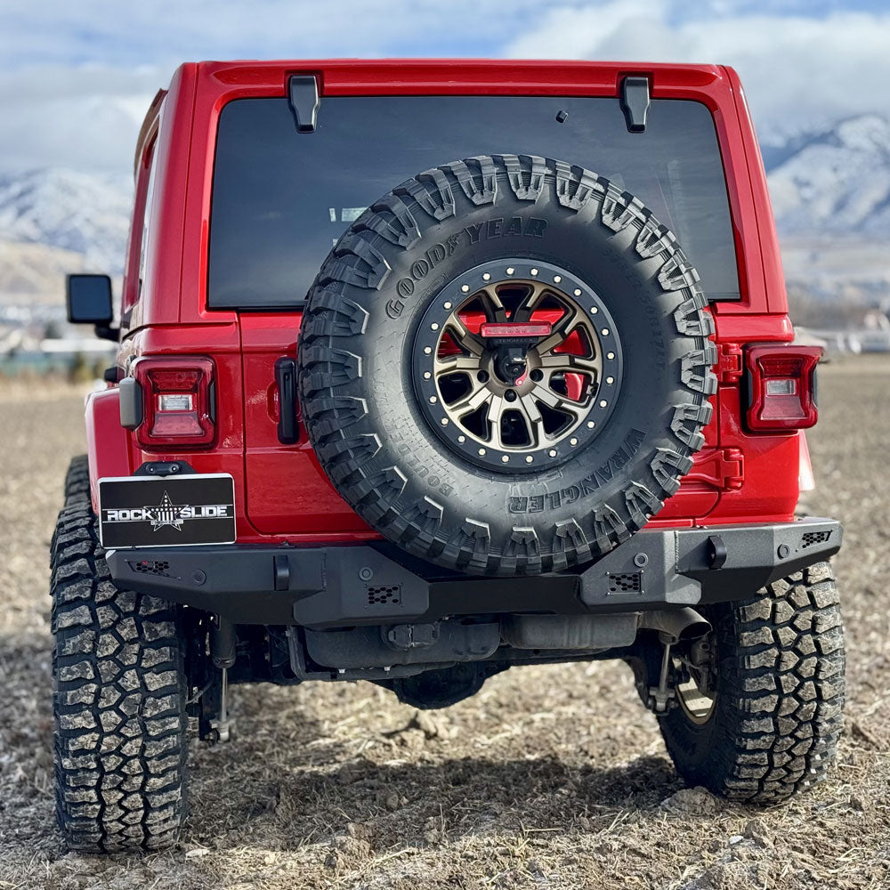 Rear Bumper/No Tire Carrier For 18-25 Jeep Wrangler JL 2-4 Door 20-25 Gladiator