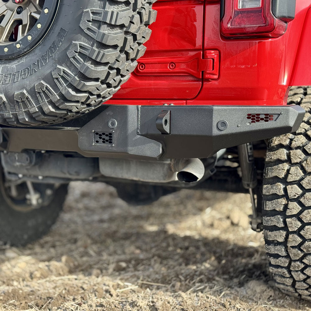 Rear Bumper/No Tire Carrier For 18-25 Jeep Wrangler JL 2-4 Door 20-25 Gladiator