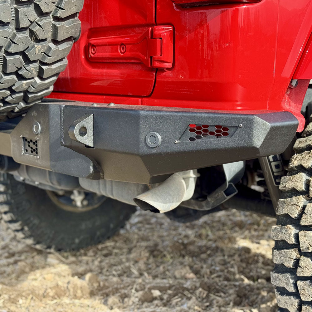 Rear Bumper/No Tire Carrier For 18-25 Jeep Wrangler JL 2-4 Door 20-25 Gladiator