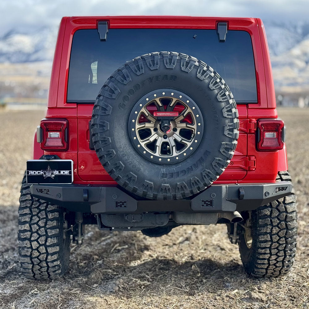 Rear Bumper/No Tire Carrier For 18-25 Jeep Wrangler JL 2-4 Door 20-25 Gladiator