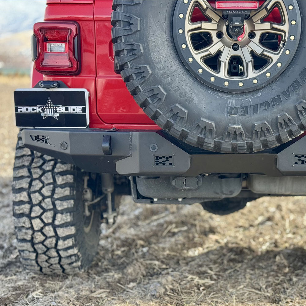 Rear Bumper/No Tire Carrier For 18-25 Jeep Wrangler JL 2-4 Door 20-25 Gladiator