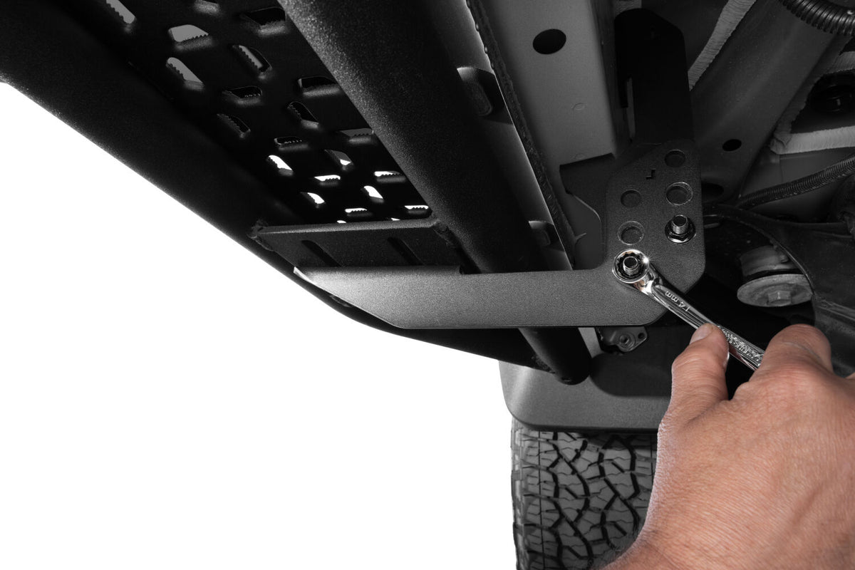 Growler Sport Running Boards Cab Length 07-21 Toyota Sequoia Textured Black N Fab