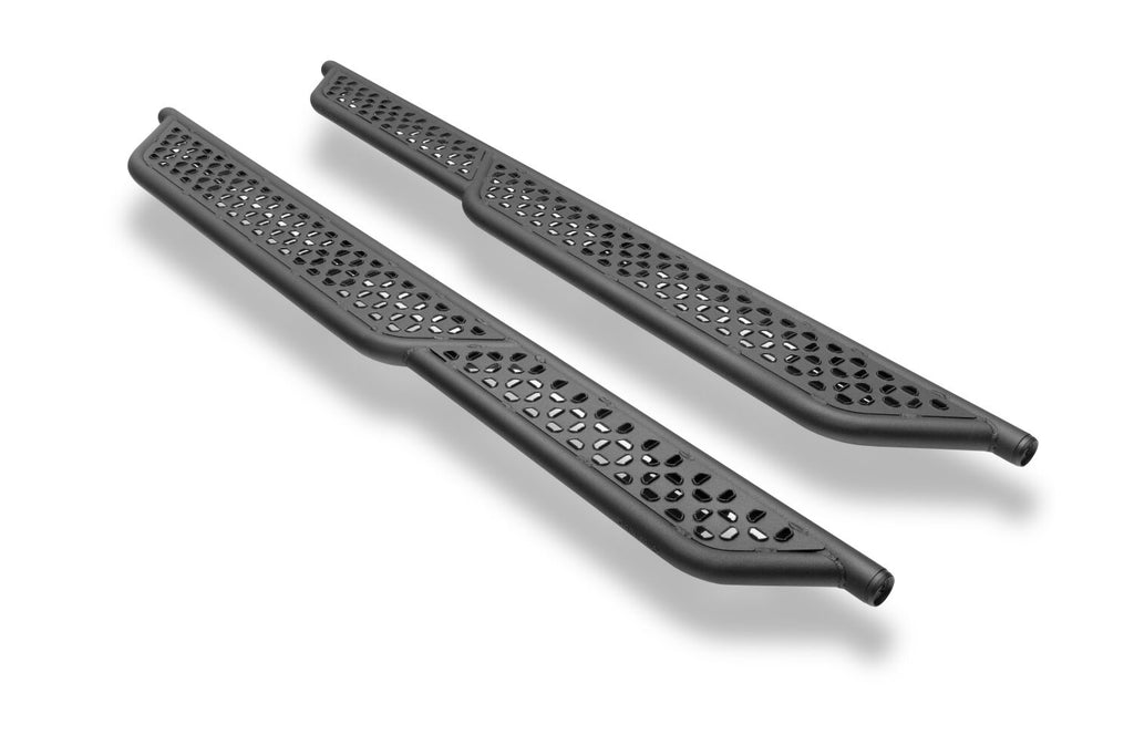 Growler Sport Running Boards Cab Length 2015-2018 Chevy Silverado/GMC Sierra 1500/2019 Chevy 1500 LD/2019 GMC 1500 Limited/2015-2020 GMC 2500 HD/3500 HD Double Cab Gas Textured Black N Fab