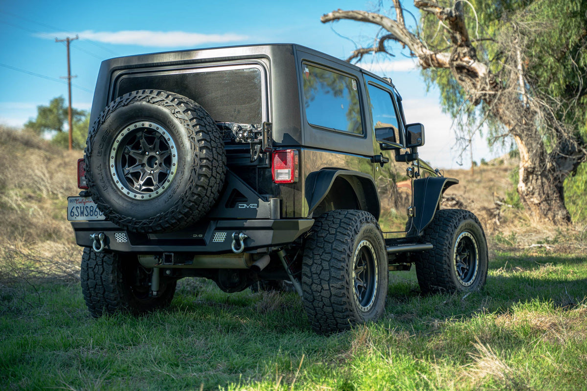2007 2018 Jeep Wrangler JK JKU Mto Series Rear Bumper DV8 Offroad