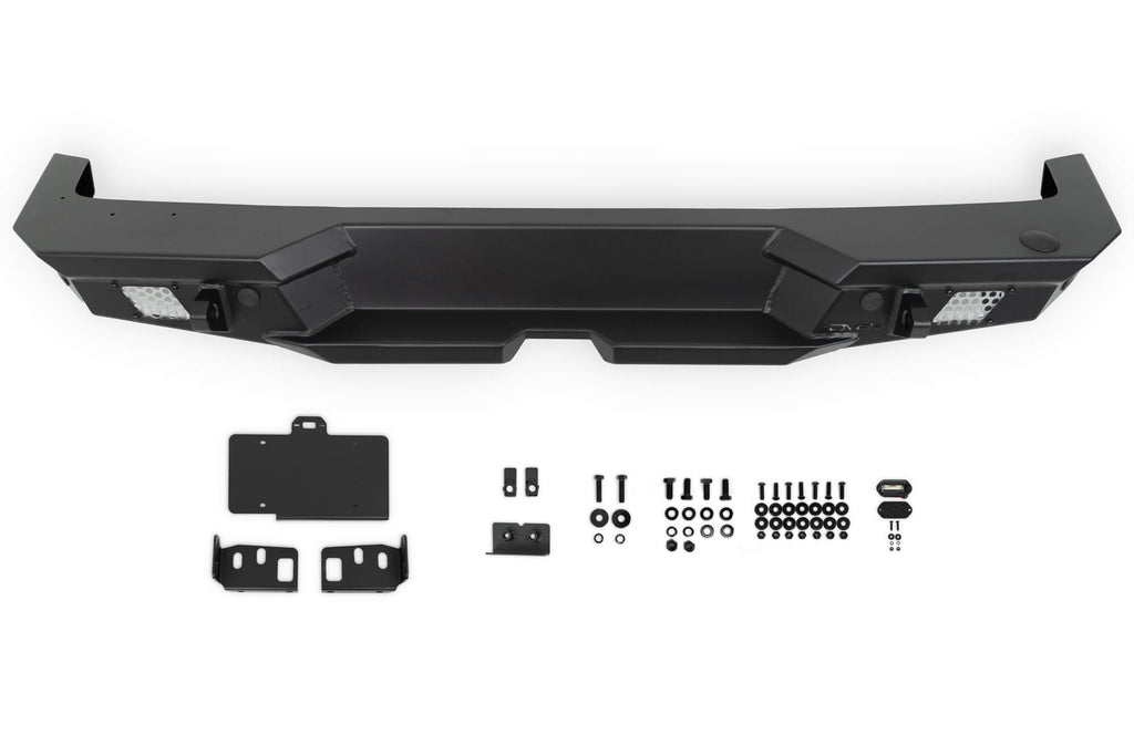 2018 2025 Jeep Wrangler JL JLU Mto Series Rear Bumper W/ Optional Tire Carrier DV8 Offroad