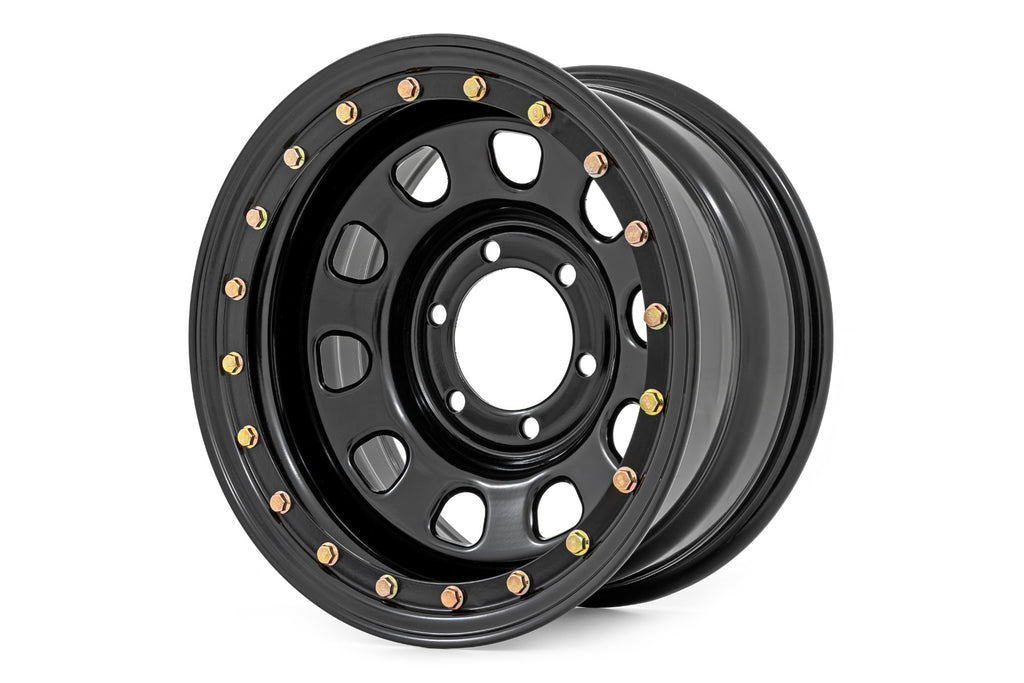 Steel Simulated Bead Lock Wheel Black Rough Country