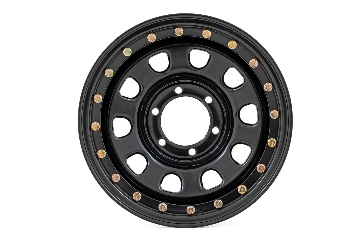 Steel Simulated Bead Lock Wheel Black Rough Country