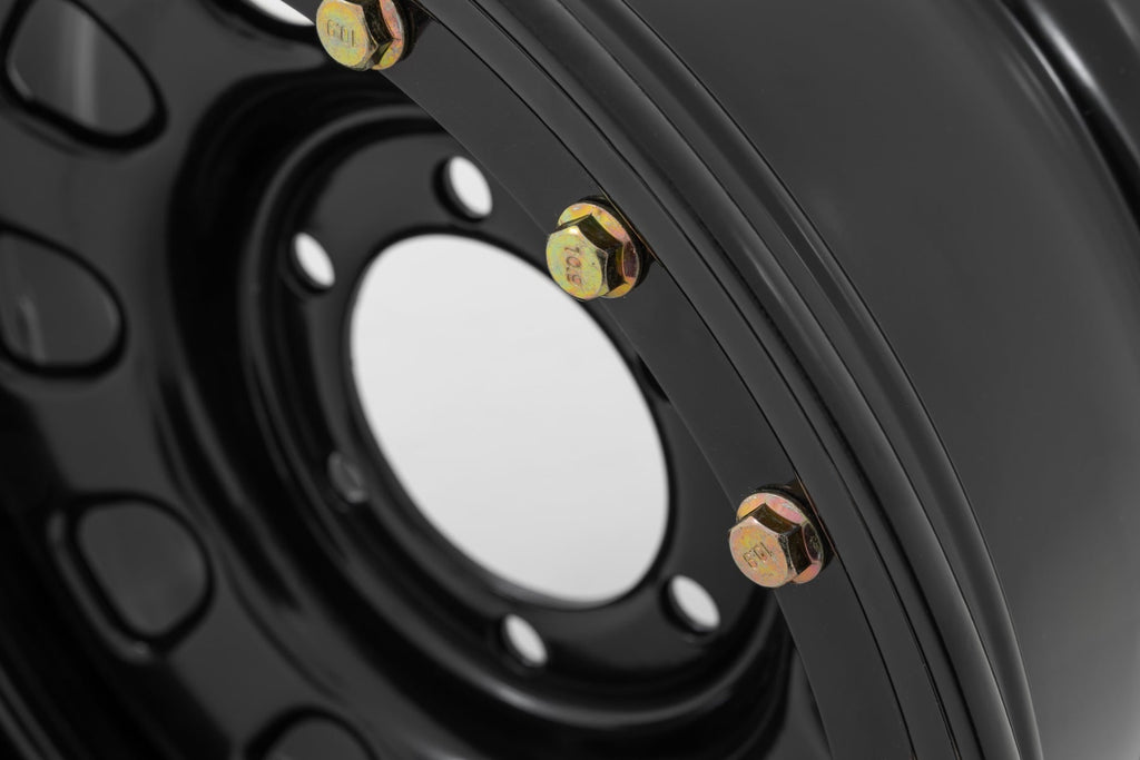 Steel Simulated Bead Lock Wheel Black Rough Country