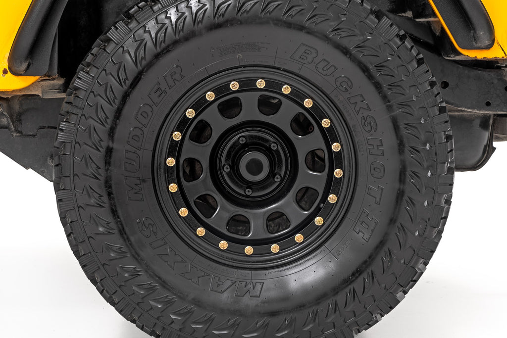 Steel Simulated Bead Lock Wheel Black Rough Country