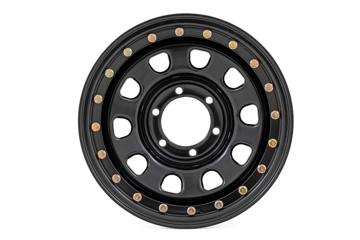 Steel Simulated Bead Lock Wheel Black Rough Country