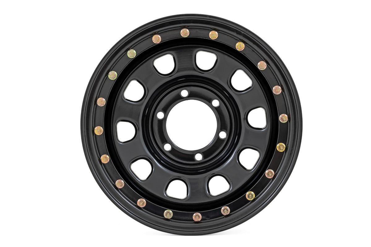 Steel Simulated Bead Lock Wheel Black Rough Country