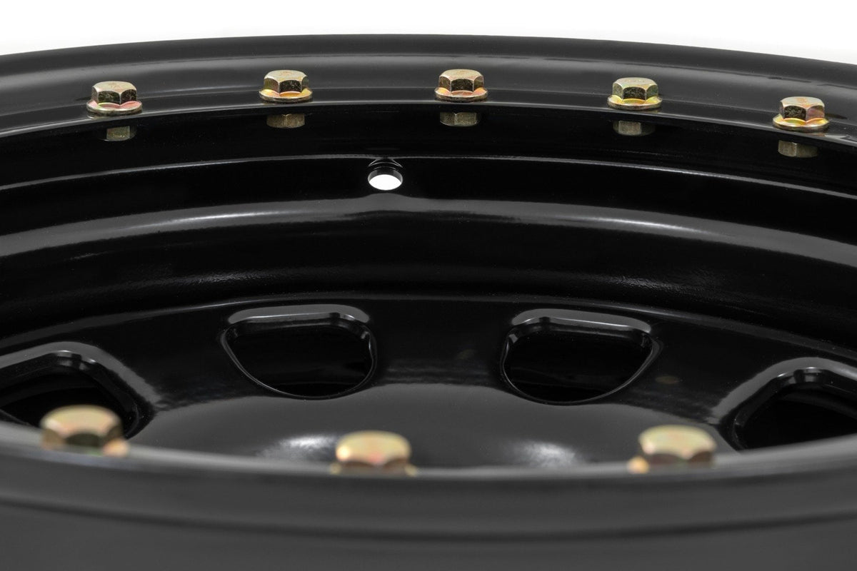 Steel Simulated Bead Lock Wheel Black Rough Country