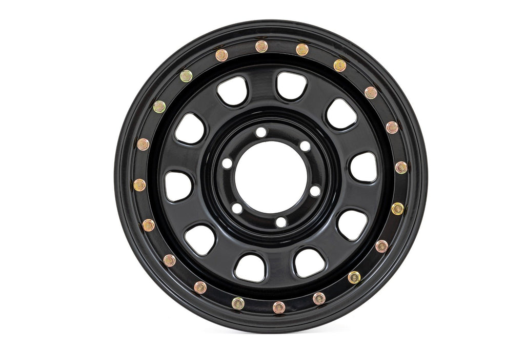 Steel Simulated Bead Lock Wheel Black Rough Country