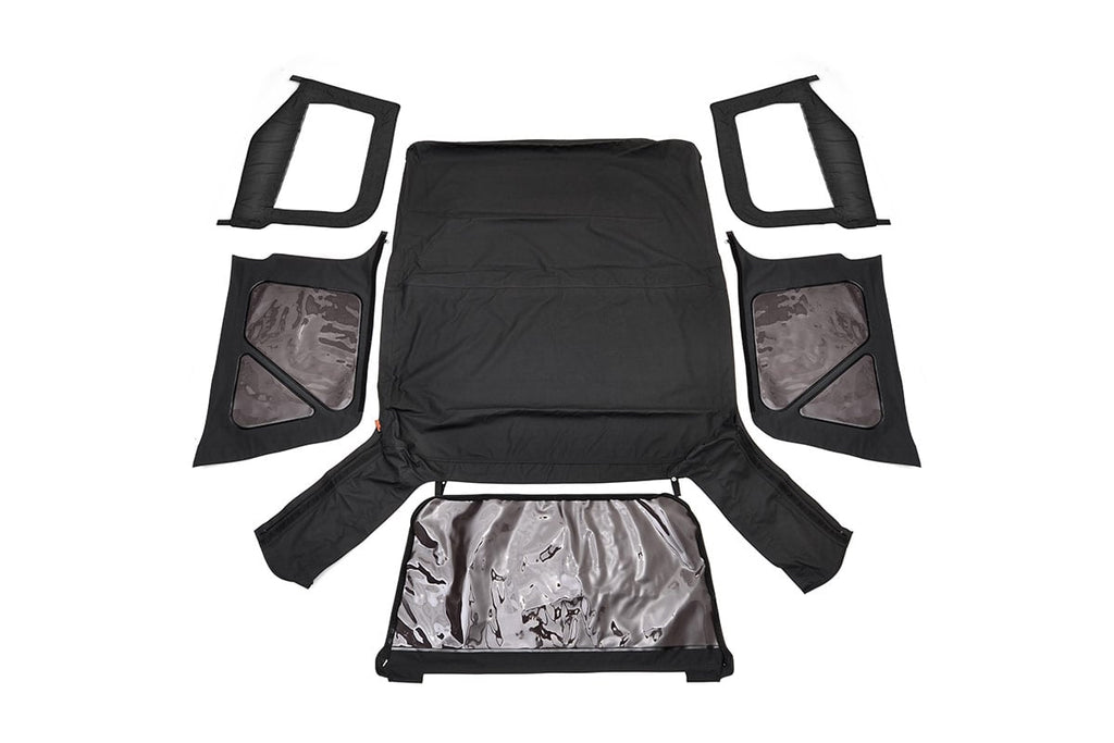 Soft Top Replacement Black Half Doors Jeep Wrangler TJ 4WD (97-06) Rough Country