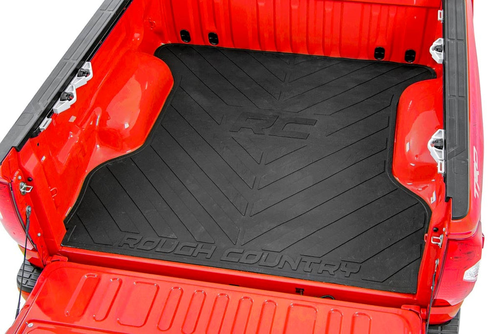 Bed Mat 5 Foot 7 Inch Bed RC Logo Ram 1500 (19-26)/1500 TRX (21-24) Rough Country