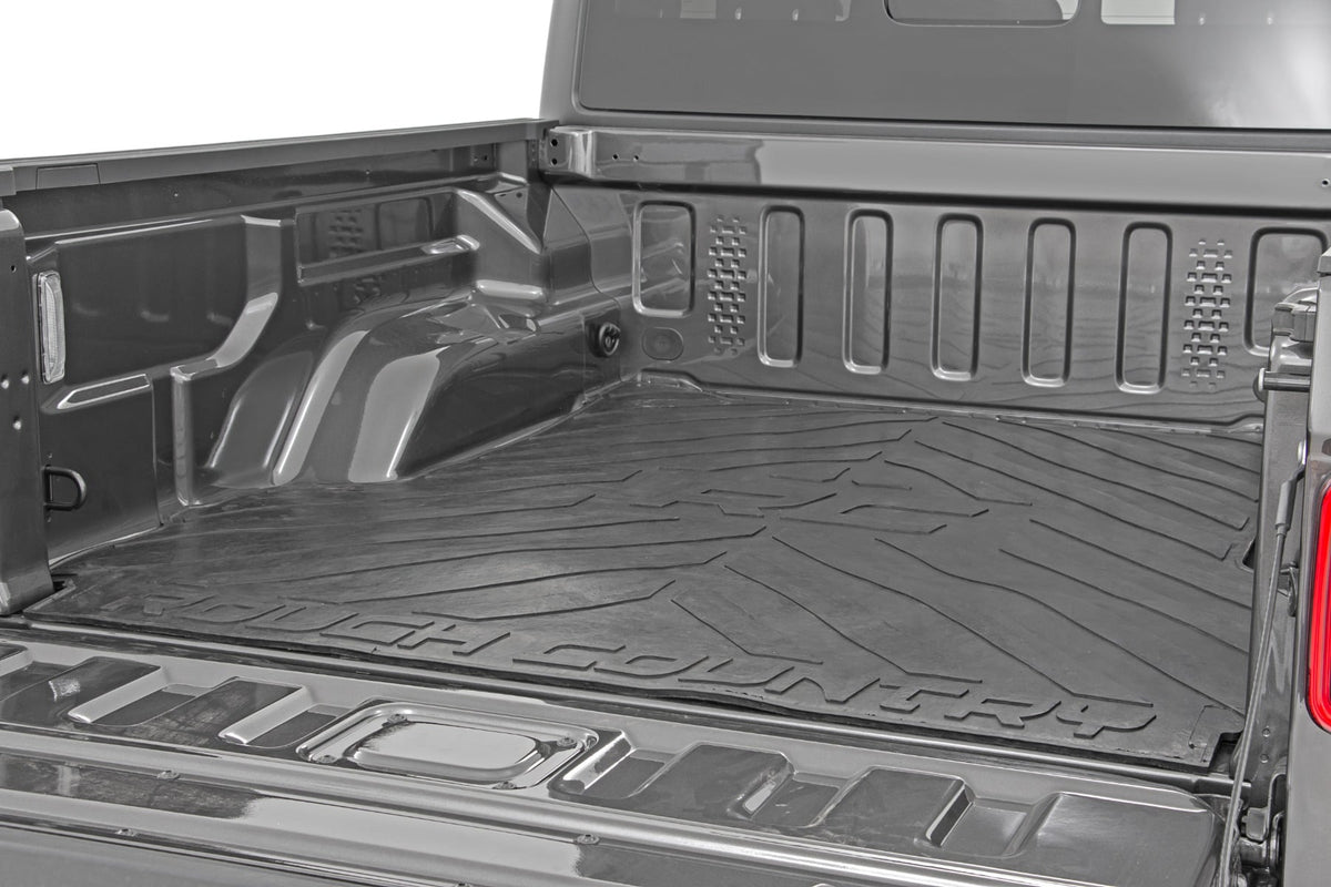 Bed Mat 5 Foot Bed RC Logo Jeep Gladiator JT 4WD (2020-2025) Rough Country