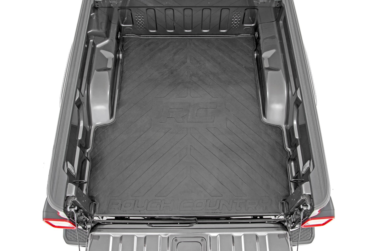 Bed Mat 5 Foot Bed RC Logo Jeep Gladiator JT 4WD (2020-2025) Rough Country
