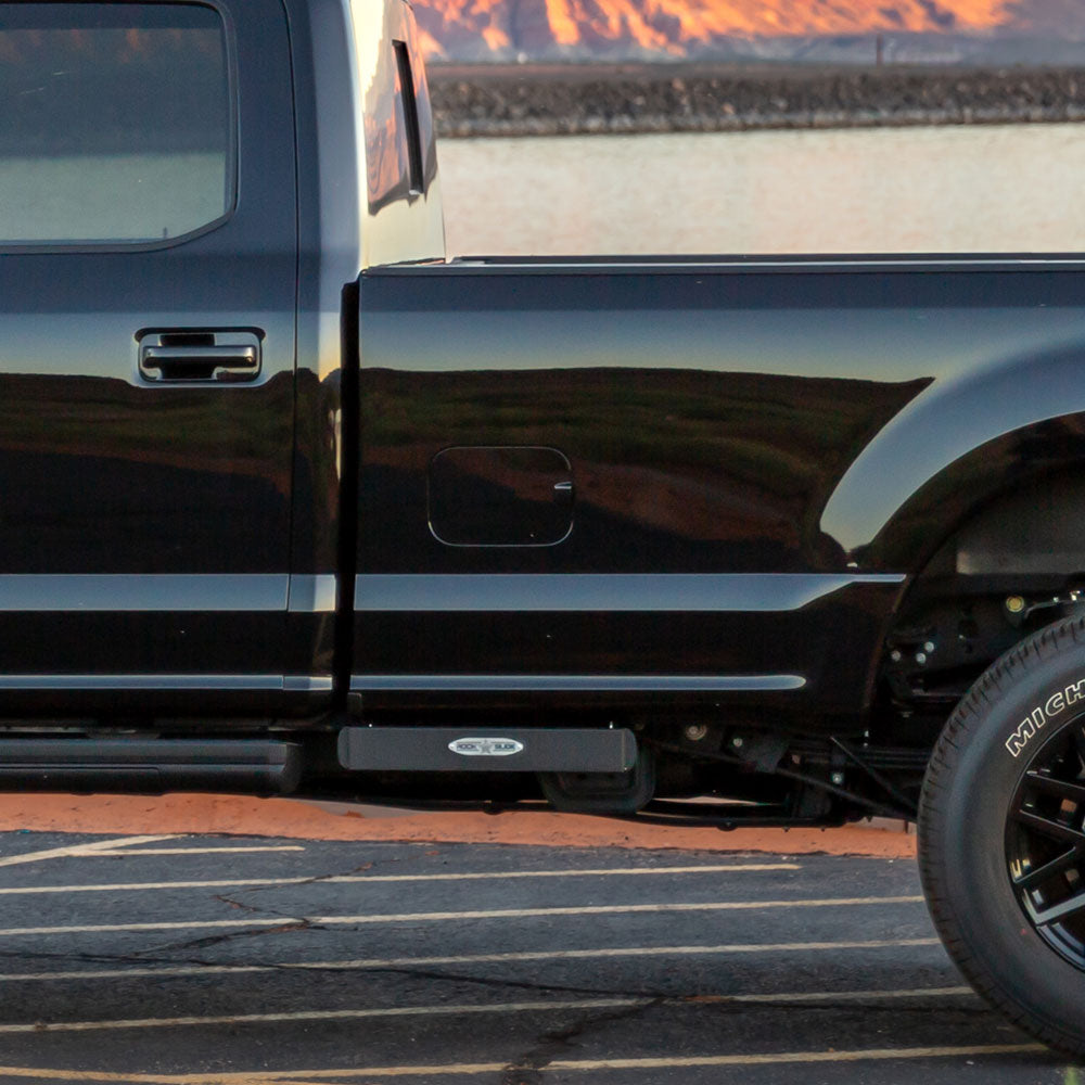 R-STEP 16 Inch WIDE STEP FOR 2017-2022 Ford Super Duty Bed Step Attachment Brackets Drivers Side Front Of Rear Tire Rock Slide Engineering