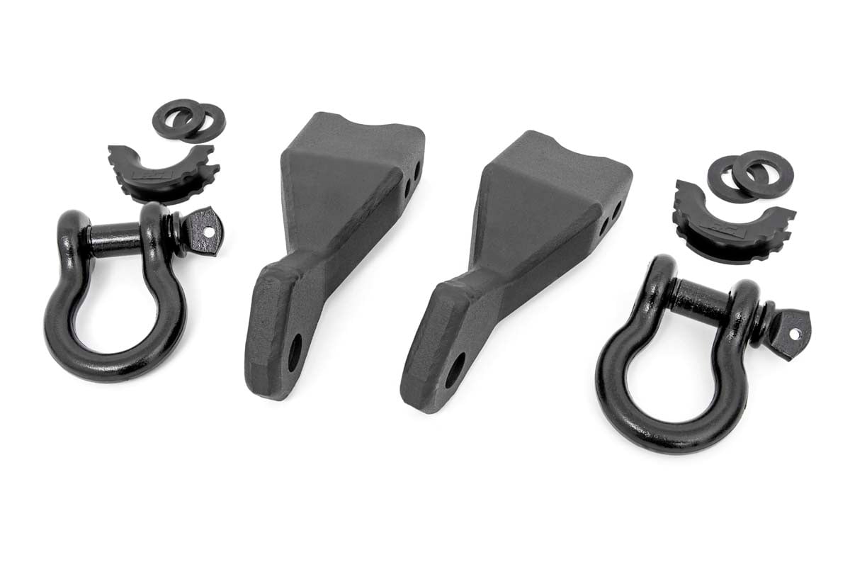 Tow Hook Brackets D-Ring Combo Chevy Silverado 1500 2WD/4WD (2019-2022) Rough Country
