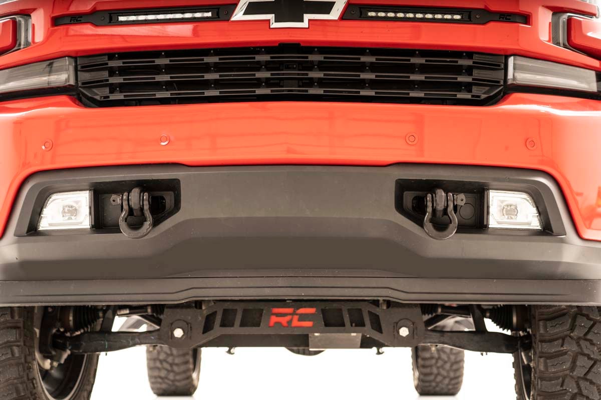 Tow Hook Brackets D-Ring Combo Chevy Silverado 1500 2WD/4WD (2019-2022) Rough Country
