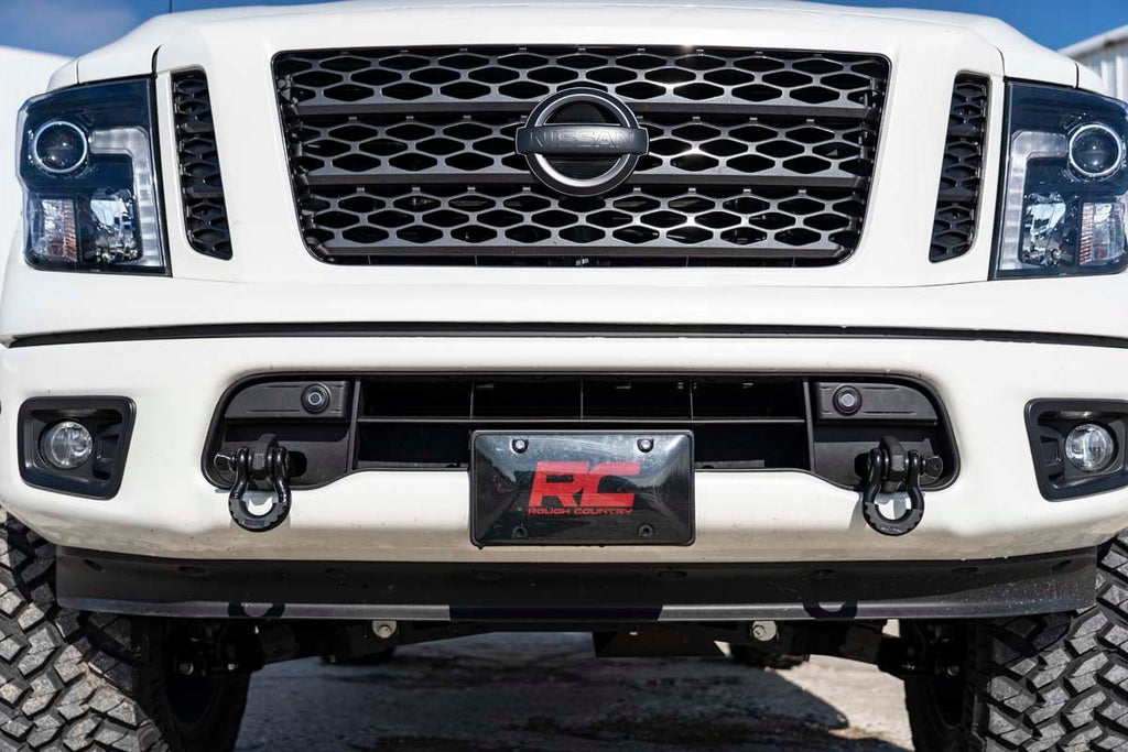 Tow Hook Brackets D-Ring Combo Nissan Titan 2WD/4WD (2017-2024) Rough Country