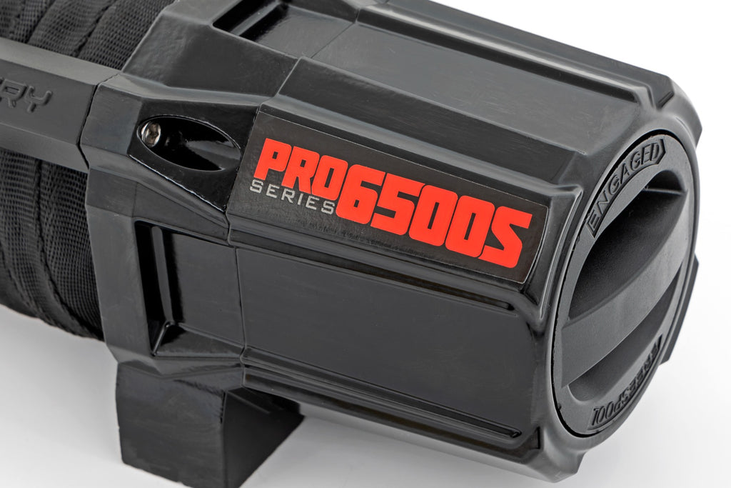 6500-LB Winch W/ Remote UTV Synthetic Rope Rough Country