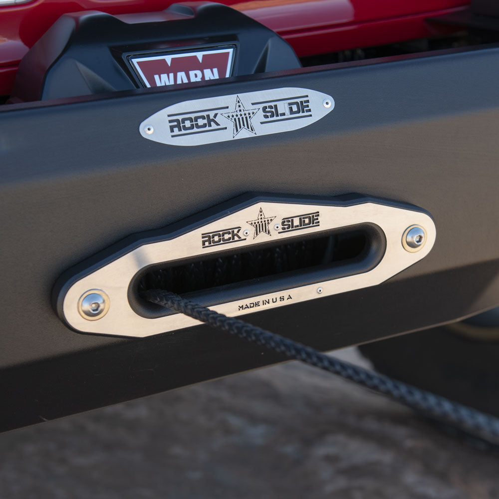 Aluminum Fairlead For RSE Front Bumpers With Synthetic Winch Lines Rock Slide Engineering