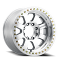 Aluminum Wheels 17x9 Avenger Beadlock RT260M Machined Silver -12 Offset 5 on 127 Bolt Pattern 83.82 Bore Raceline