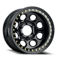 Aluminum Wheels 15x10 Rock 8 RT81 Gloss Black Beadlock -44 Offset 5 on 114.3 Bolt Pattern 83.82 Bore Raceline