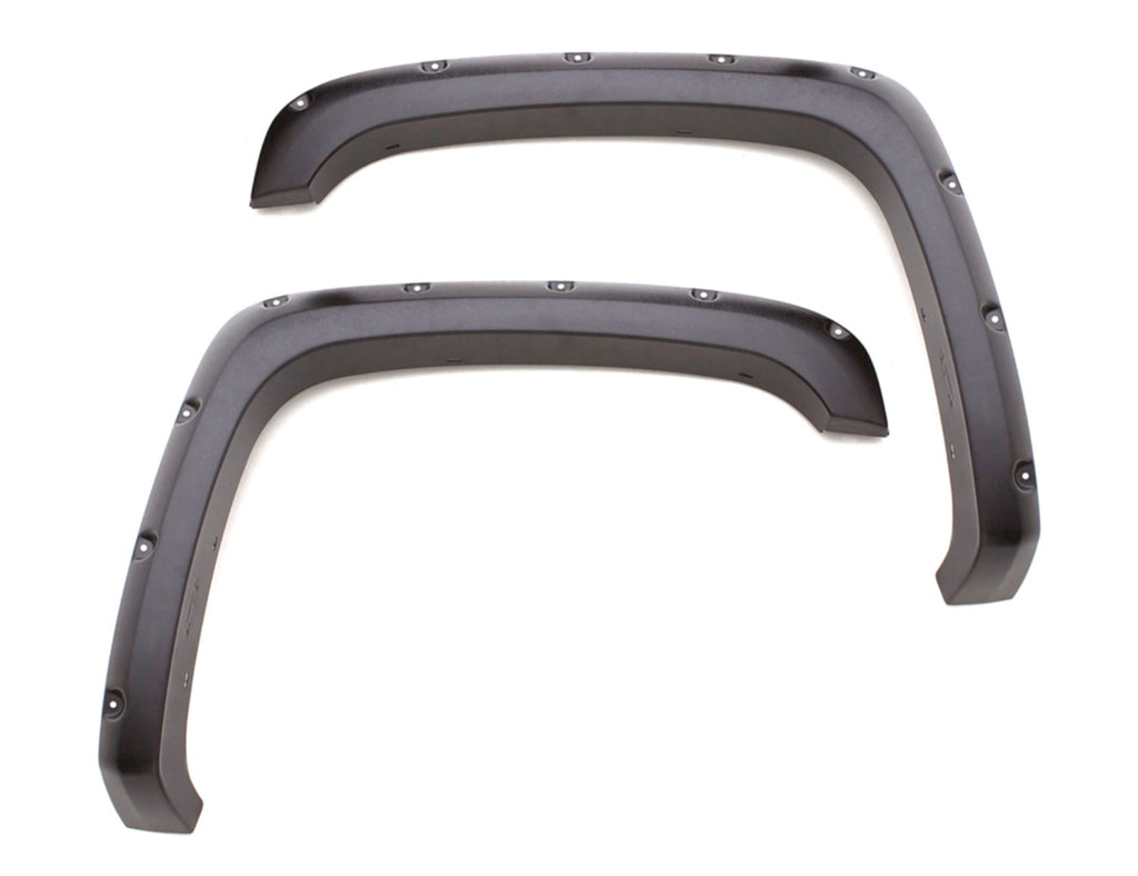 Rivet Style Fender Flare Set Front, Smooth, 2-Piece Set 2015-2019 Sierra 2500 HD/3500 HD Fleetside Lund