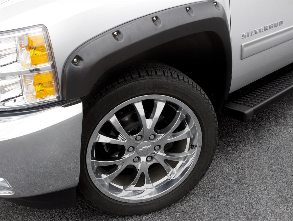 Rivet Style Fender Flare Set Front, Smooth, 2-Piece Set 2017-2020 Colorado 61.7 Bed Lund