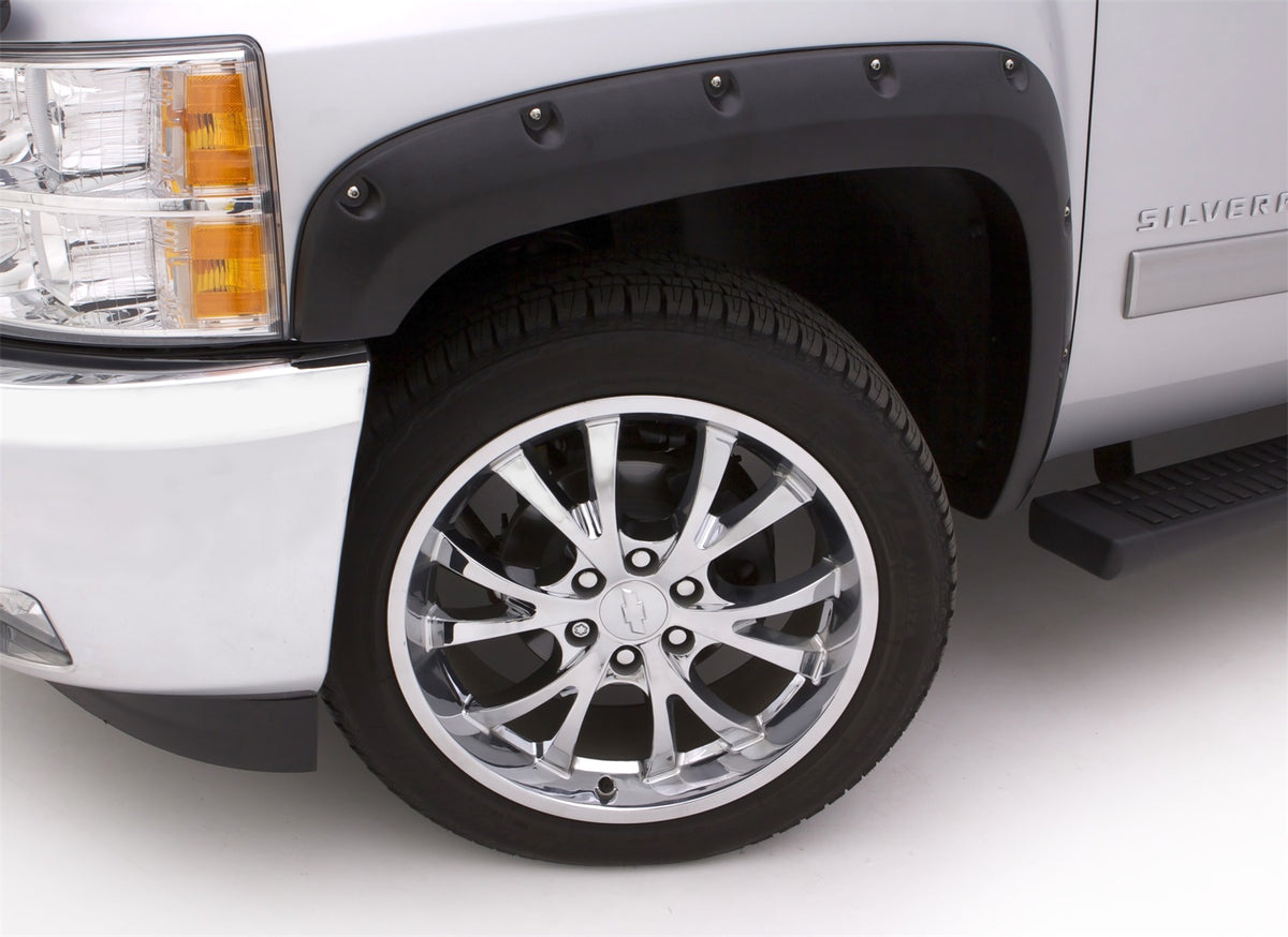 Rivet Style Fender Flare Set Front, Smooth, 2-Piece Set 2017-2020 Colorado 61.7 Bed Lund