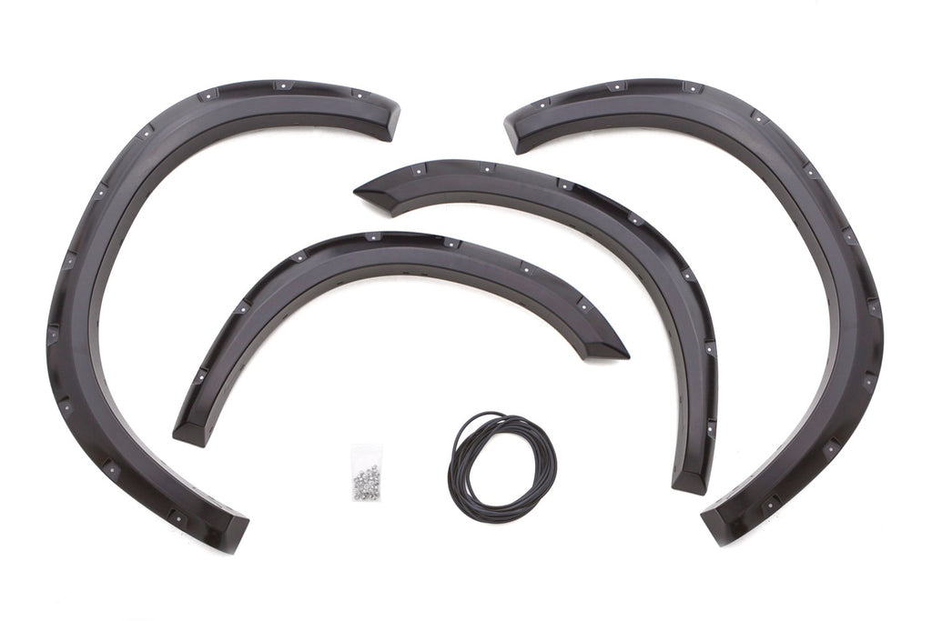 Rivet Style Fender Flare Set Front and Rear, Textured, 4-Piece Set 1994-2001 Dodge Ram 1500/2500/3500 Fleetside Lund