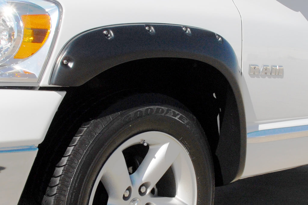 Rivet Style Fender Flare Set Front, Smooth, 2-Piece Set 2002-2009 Dodge Ram 1500/2500/3500 Fleetside Lund