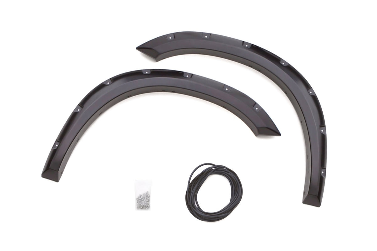 Rivet Style Fender Flare Set Front, Smooth, 2-Piece Set 2002-2009 Dodge Ram 1500/2500/3500 Fleetside Lund