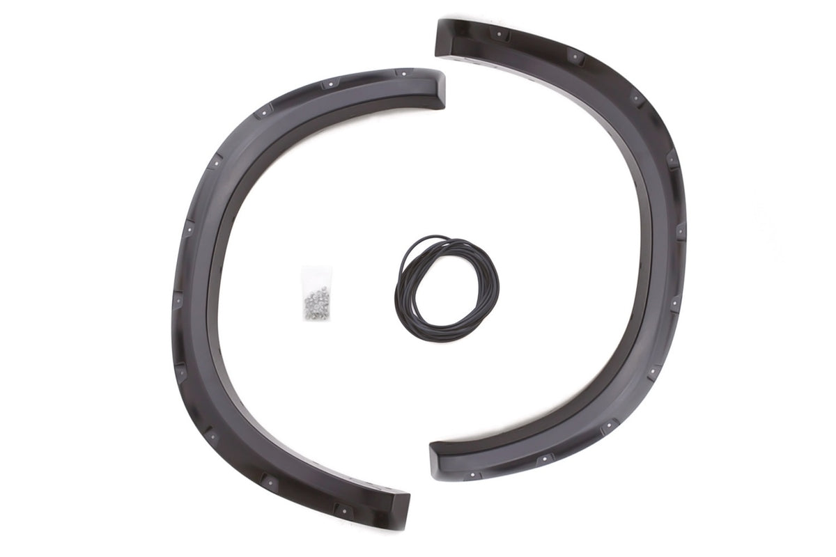 Rivet Style Fender Flare Set Rear, Smooth, 2-Piece Set 2010-2024 Ram 2500/3500 Fleetside Lund