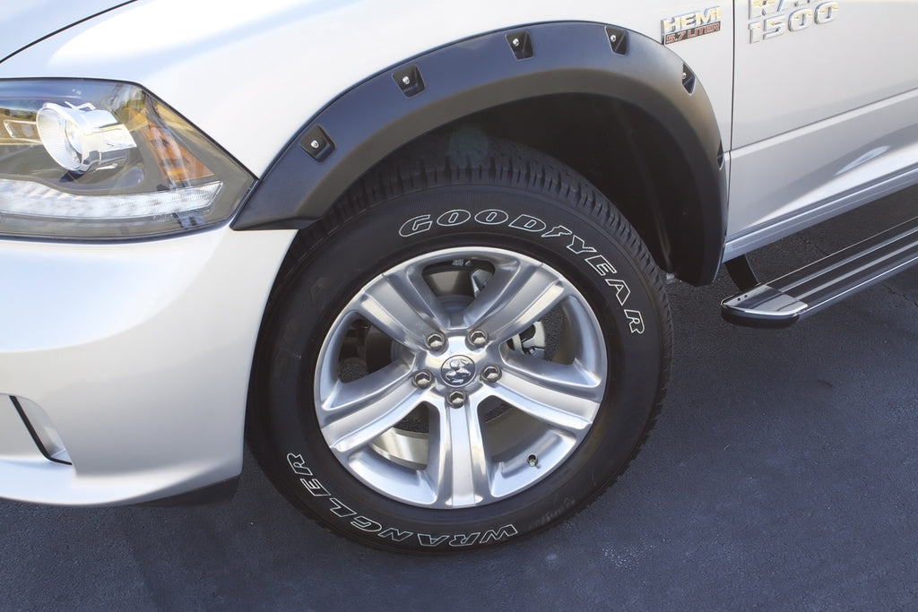 Rivet Style Fender Flare Set Front and Rear, Smooth, 4-Piece Set 2010-2018 Ram 2500/3500 Fleetside Lund